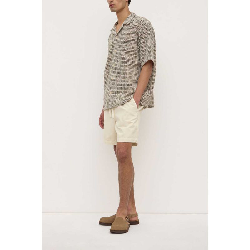 Assembly Label Watson Short Sleeve Shirt Cream/Black image number 2